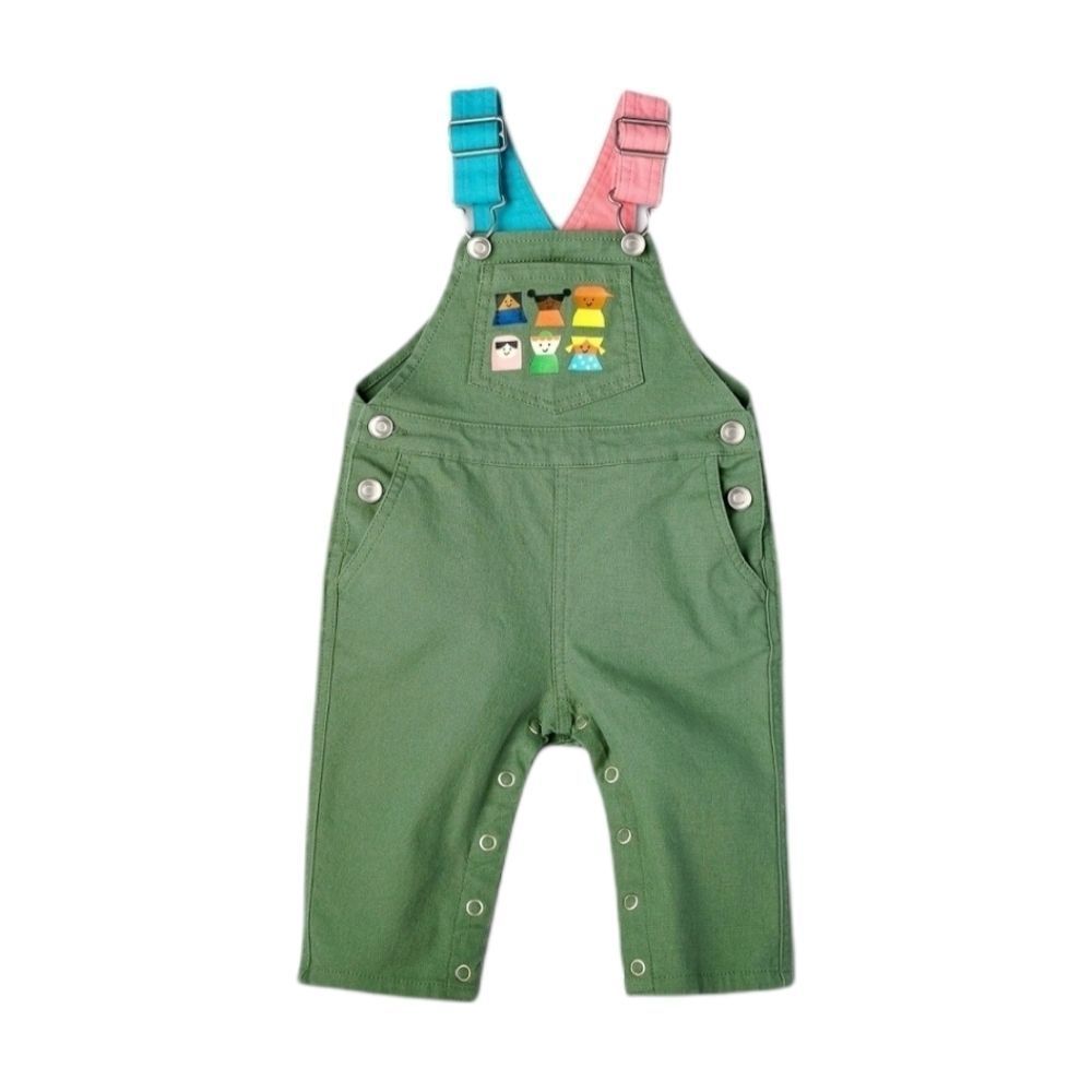 Christian Robinson Baby Print Overalls